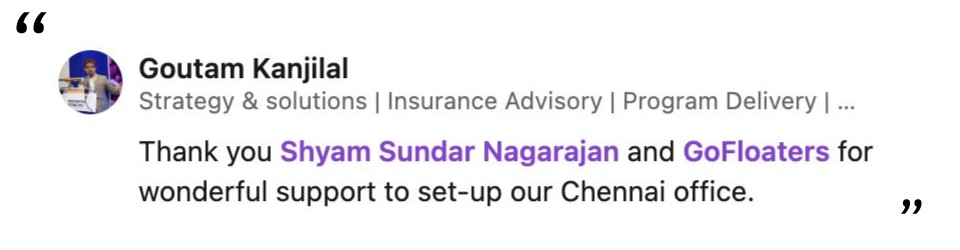 gofloaters pioneered a customized workspace solution for exavalu 3